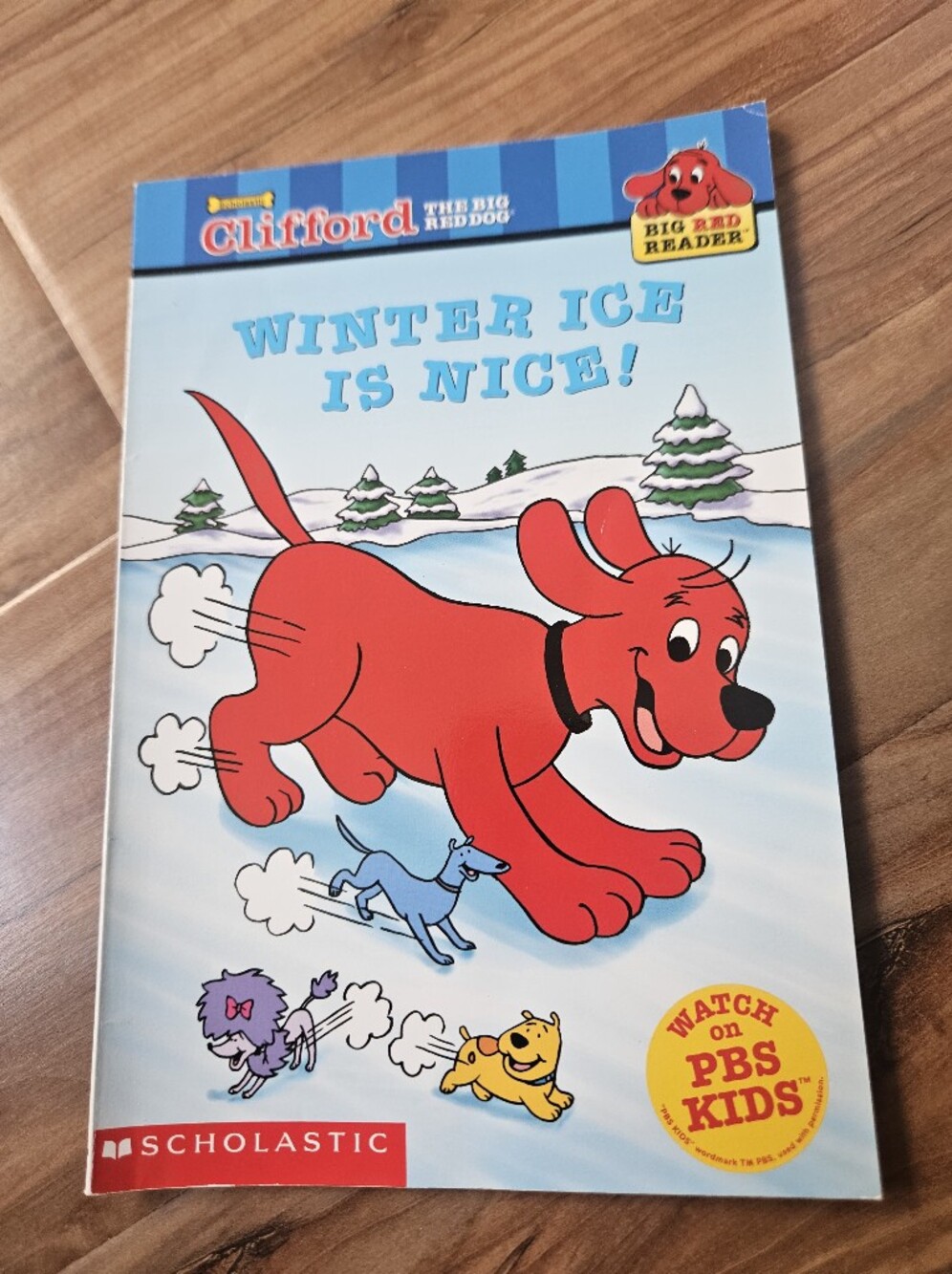 Scholastic Light Blue Kids Reader Clifford The Big Red Dog